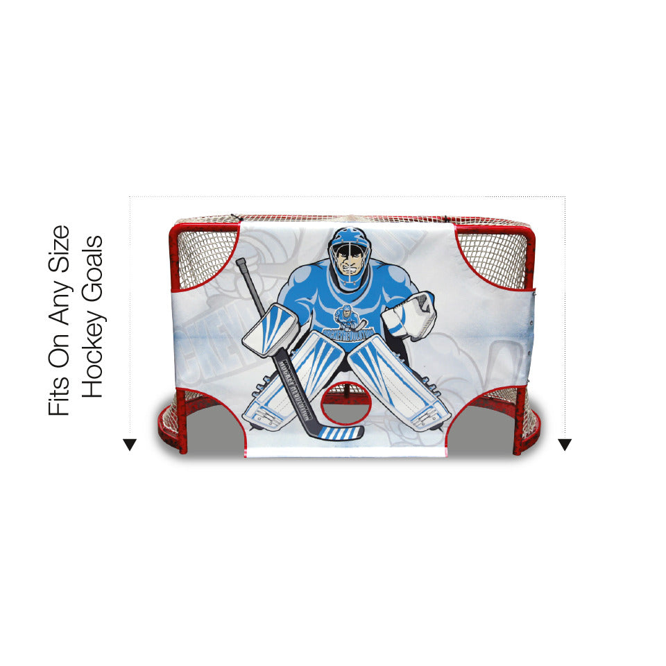 MY GOALIE TARGET - Hockey Goalie Tarp fits all full sized hockey goals