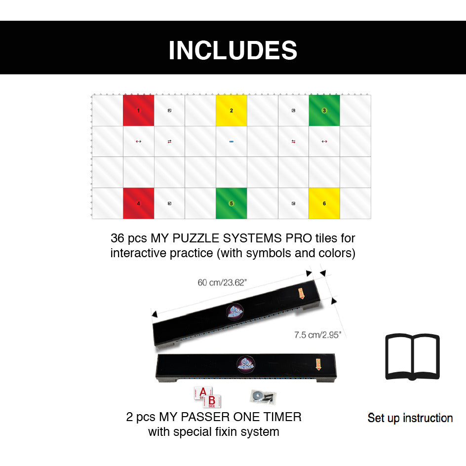 MY PUZZLE SYSTEMS PRO - Dryland Training Flooring Kit For Stickhandling